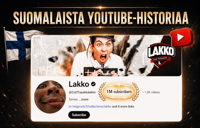 Lakko saavutti yli miljoona tilaajaa